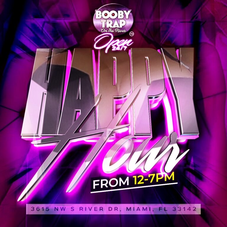 Happy Hour from 12 to 7pm Booby Trap on the River